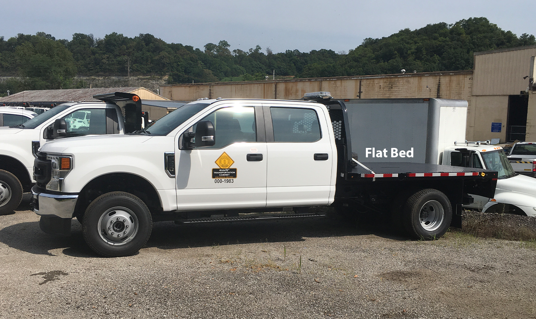 Flatbed Truck Labeled