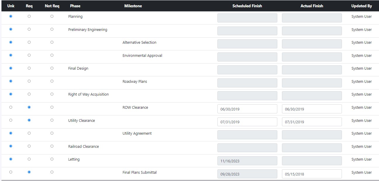 screenshot of the PDP application