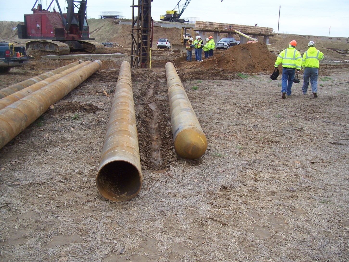 Figure 2 Pipe Piles piles of pipes