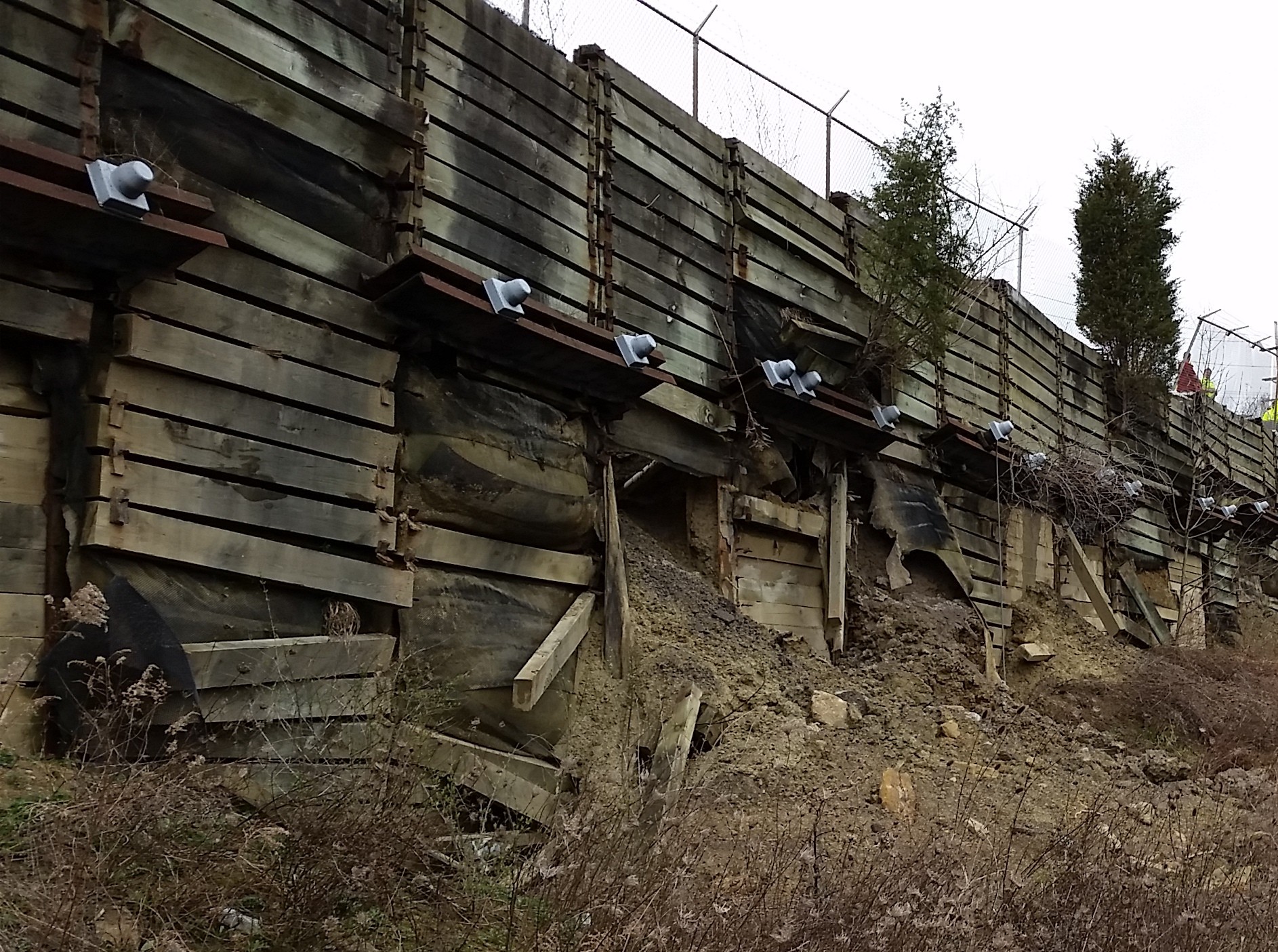 Fig 8 tieback wall failure