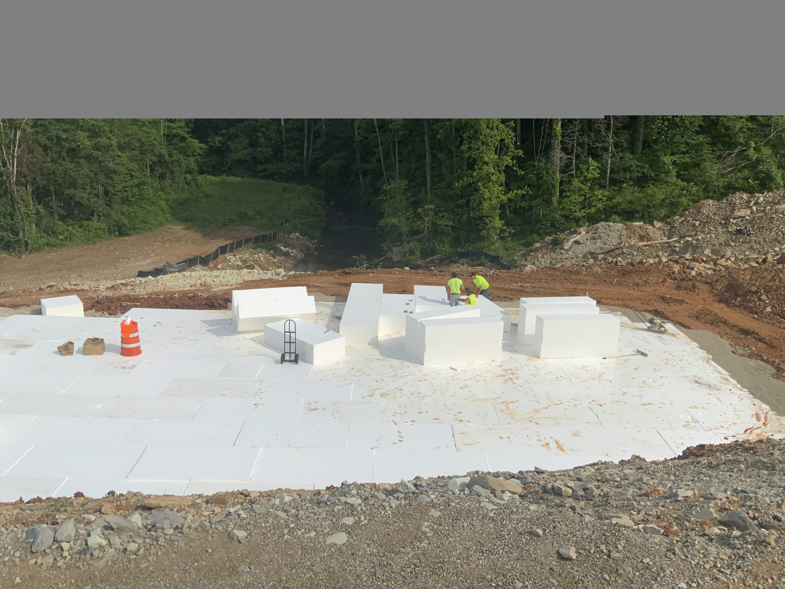 Figure 11 Geofoam blocks